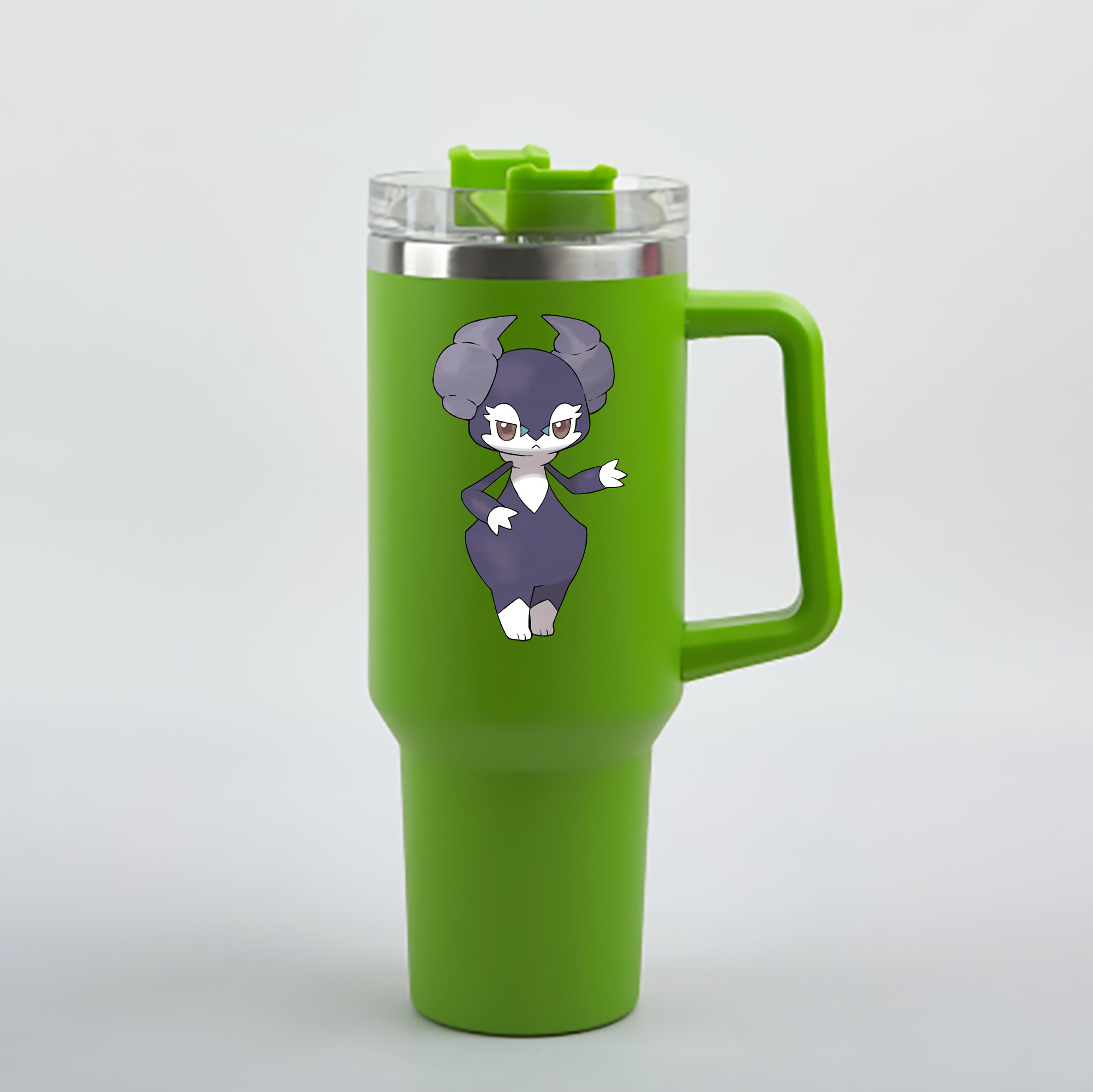 （画像用） ポケットモンスター Pokémon 1200mL車用タンブラー - クリスタルステッカー（プラスチックストロー付き）